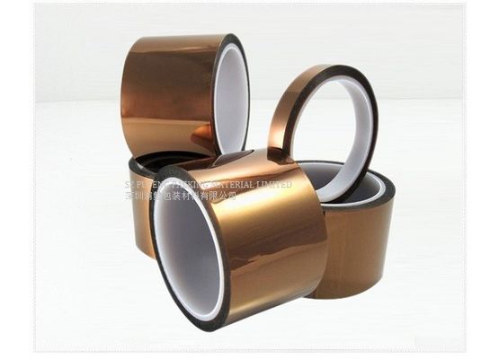 SGS 0.25mm Kapton Polyimide Tape , 260C Heat Resistant Electrical Insulation Tape