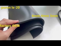 PORON  LE-20 Black 3mm Polyurethane Foam Soundproof Shockproof