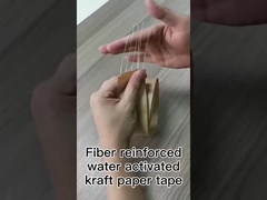 Water activated fiberglass kraft paper tape for Heavy-duty packaging