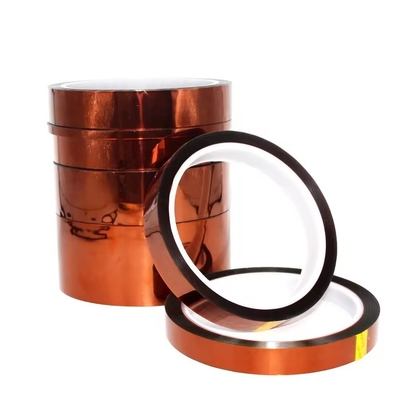 Buy Amber Strength Polyimide Tape With Silicone Adhesive Kapton Tape Thickness 0.06mm Temp Resistance online manufacture