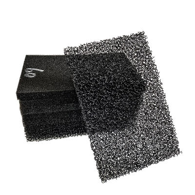 Buy 15-60PPI Black Color Polyester Fire Retardant Air Filter Cotton online manufacture