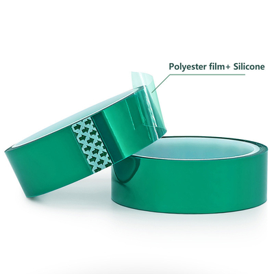 Buy 0.08mm PET Polyester Film Green Circuit Board Heat Resistant Metal Tape online manufacture