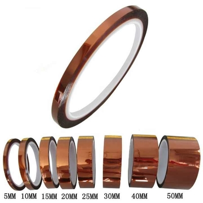 Buy 85 Micron Tawny Kapton Heat Resistant Polyimide Self Adhesive Tape online manufacture