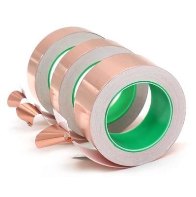 Buy Single Sided Conductive 0.08mm*30mm*30m Copper Foil Shielding Tape online manufacture