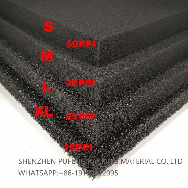 Polyurethane Reticulated Foam Air Filter Material 30ppi 40ppi