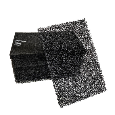15-60PPI Black Color Polyester Fire Retardant Air Filter Cotton