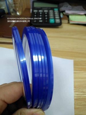 2-980mm Single Sided Heat Resistant Adhesive Tape PET Blue Clear