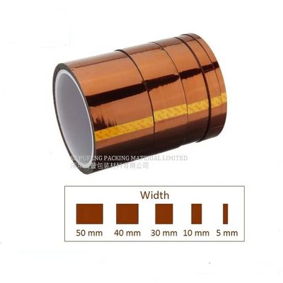 quality Electronic Components Amber 0.03mm Kapton Polyimide Tape , Kapton Tape Insulation Voltage factory